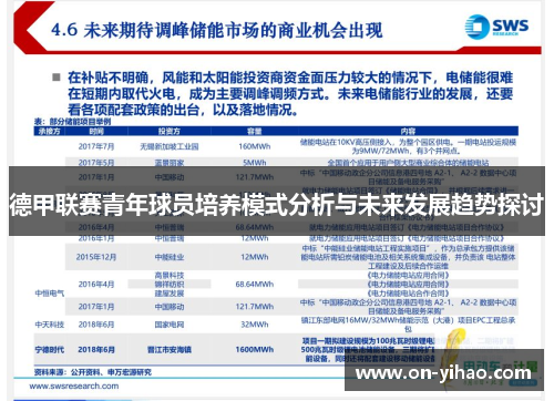 德甲联赛青年球员培养模式分析与未来发展趋势探讨